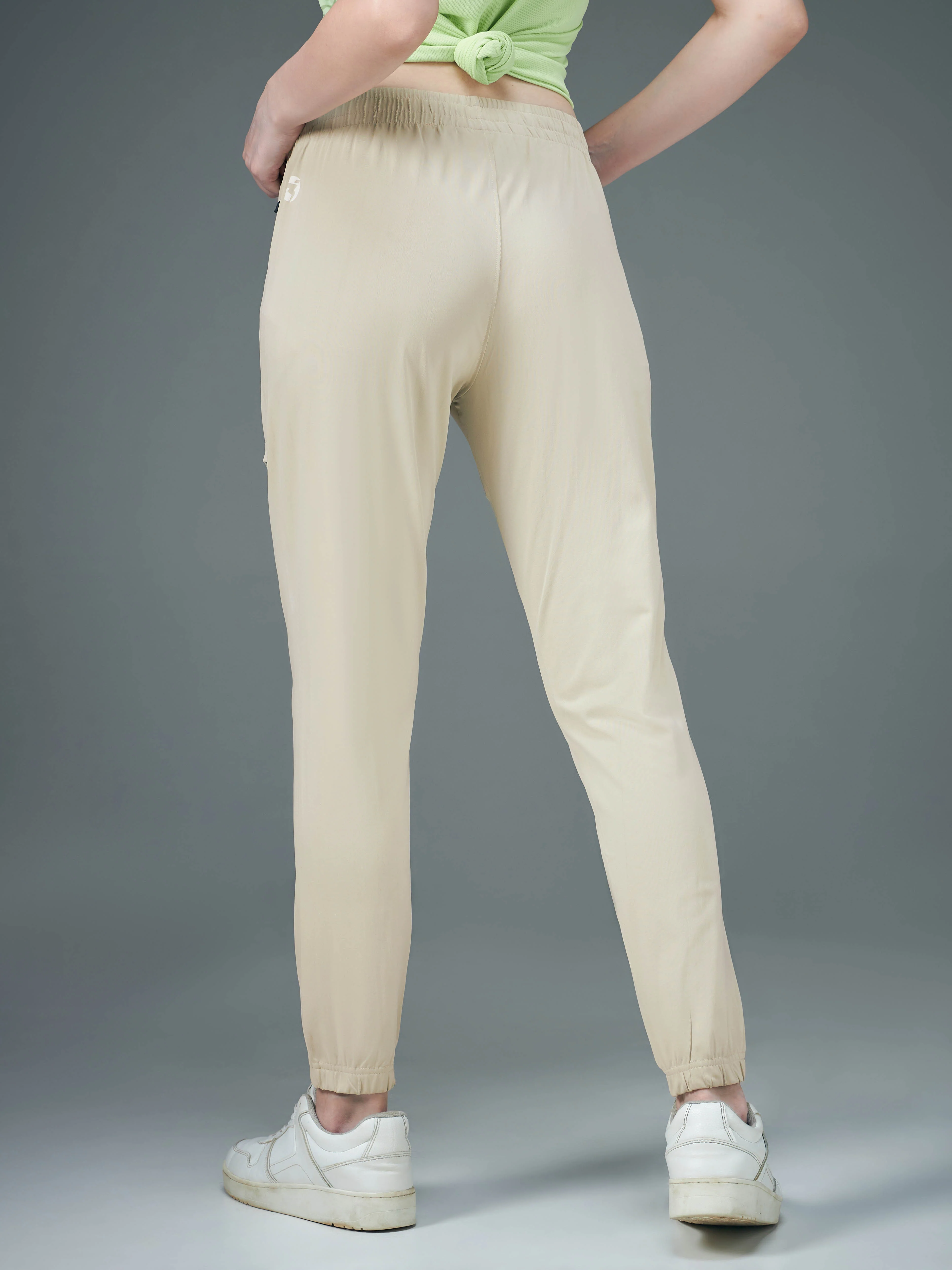 Women Solid Relax Fit Joggers with DURACOOL+ - Image 3