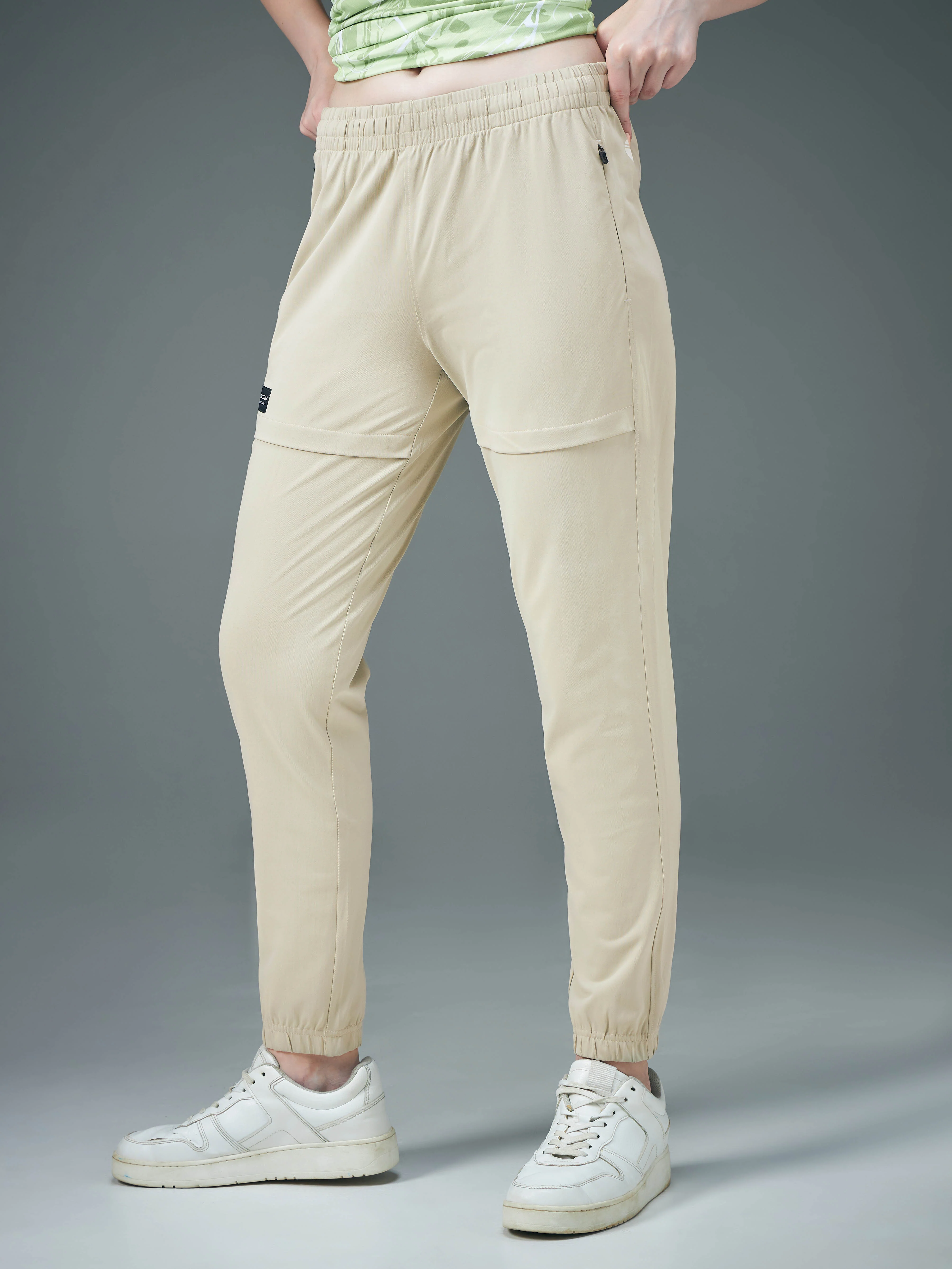 Women Solid Relax Fit Joggers with DURACOOL+ - Image 4