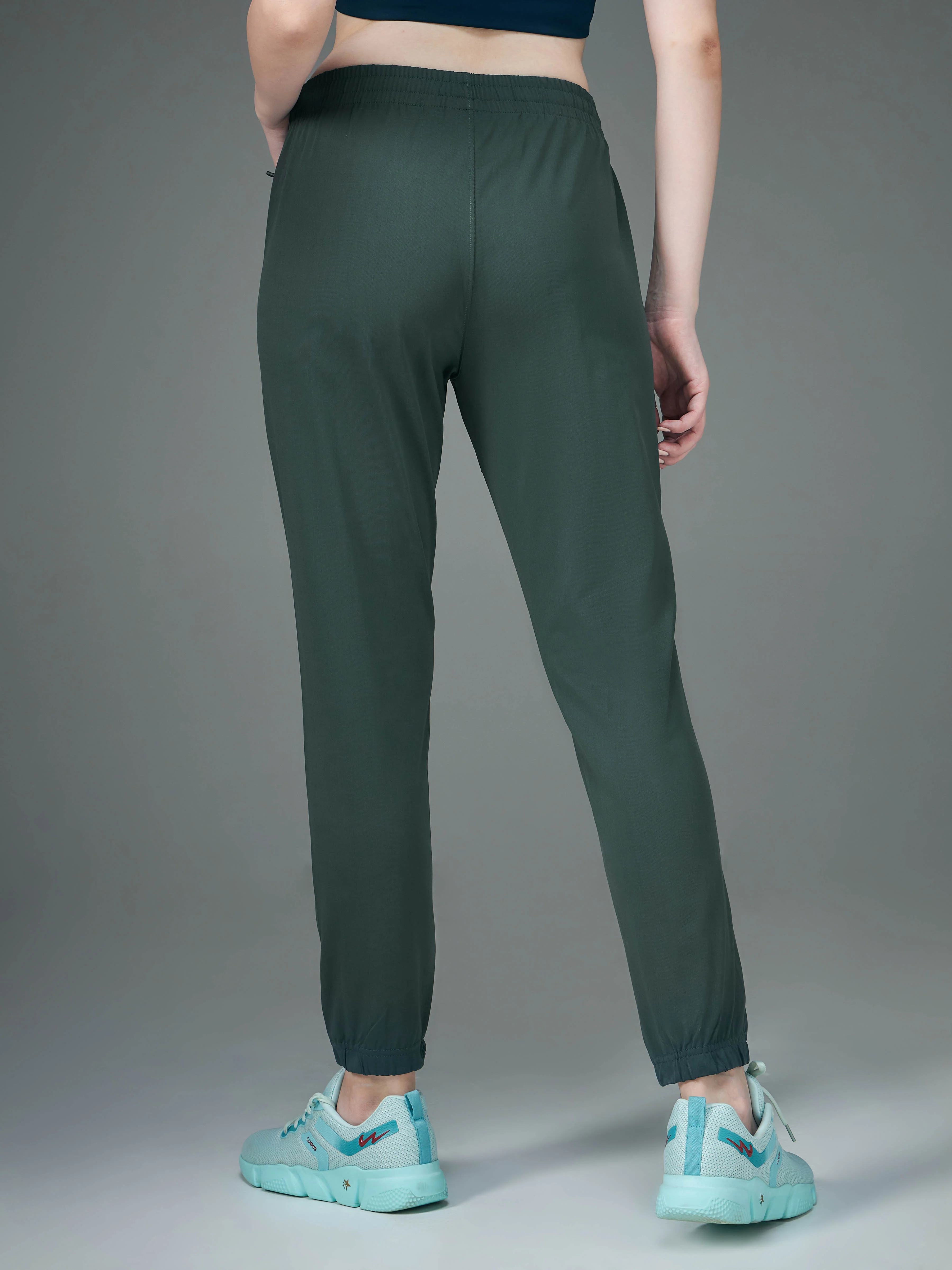 Women Solid Relax Fit Joggers with DURACOOL+ - Image 3