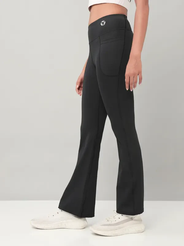Women Solid Fit & Flare Pants with ELASTO PLUS - Image 3