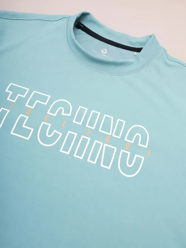 Women Printed Boxy Fit Crew Neck T-shirt with TECHNO COOL+ - Image 7