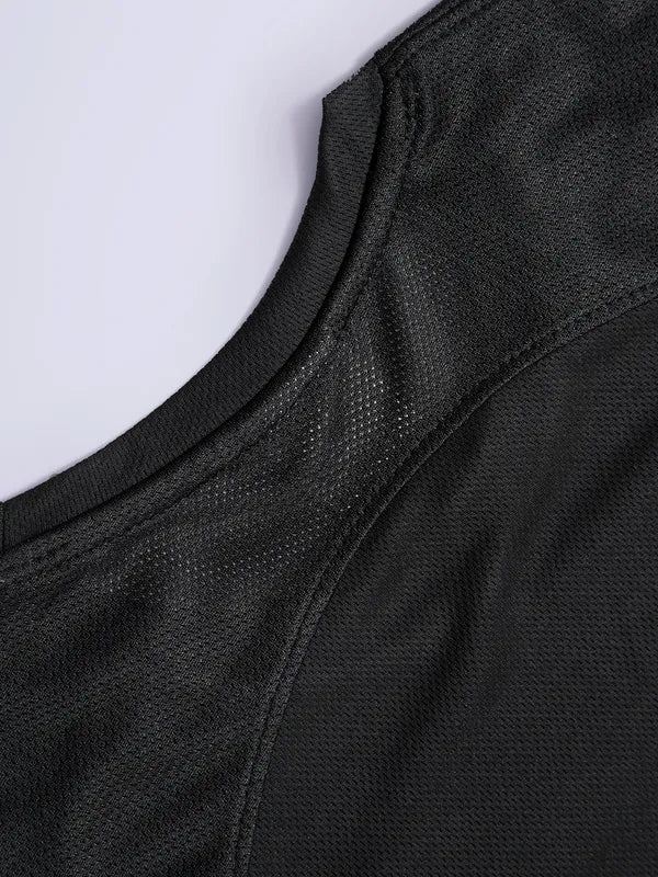 Women Solid Slim Fit Crew Neck T-shirt with TECHNO COOL - Image 9