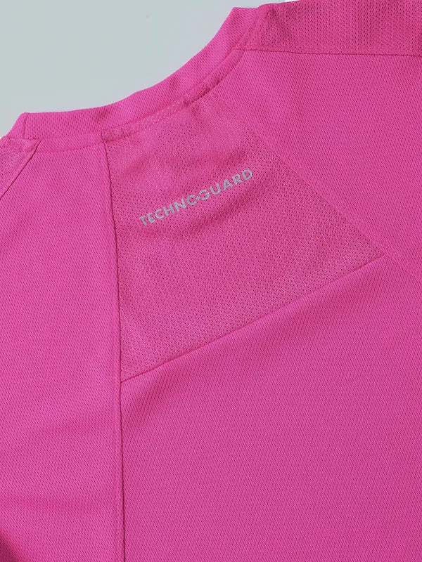 Women Solid Slim Fit Crew Neck T-shirt with TECHNO COOL - Image 8