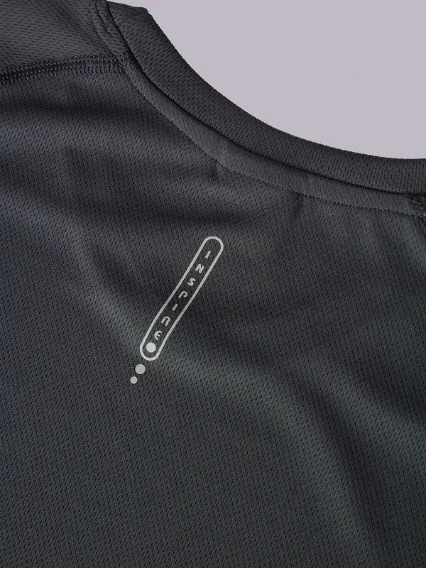 Women Solid Slim Fit Crew Neck T-shirt with TECHNO COOL - Image 9