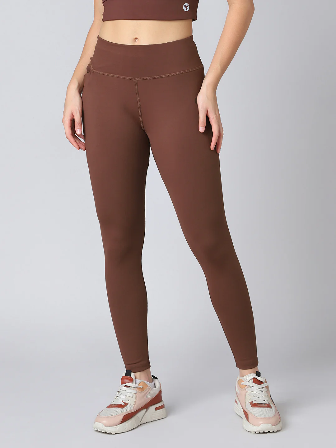 Women Solid Slim Fit Tights with ELASTO PLUS
