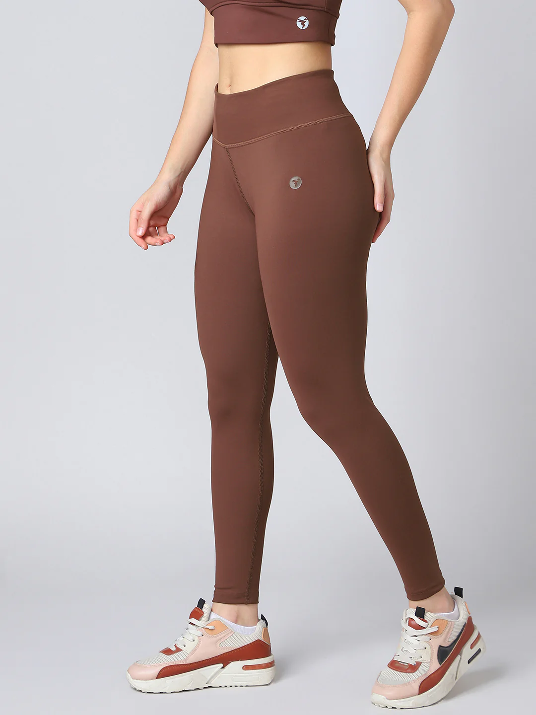 Women Solid Slim Fit Tights with ELASTO PLUS - Image 3