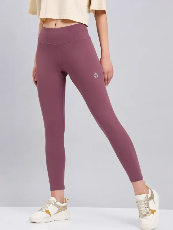 Women Solid Slim Fit Tights with ELASTO PLUS