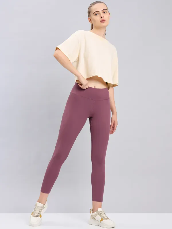 Women Solid Slim Fit Tights with ELASTO PLUS - Image 4