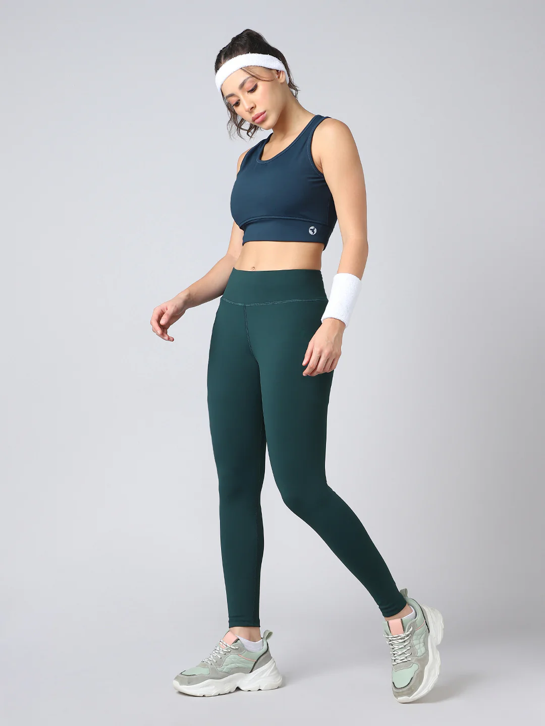Women Solid Slim Fit Tights with ELASTO PLUS - Image 6