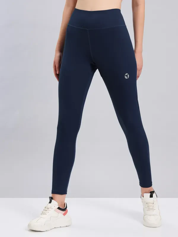 Women Solid Slim Fit Tights with ELASTO PLUS - Image 2