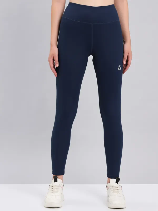 Women Solid Slim Fit Tights with ELASTO PLUS - Image 3