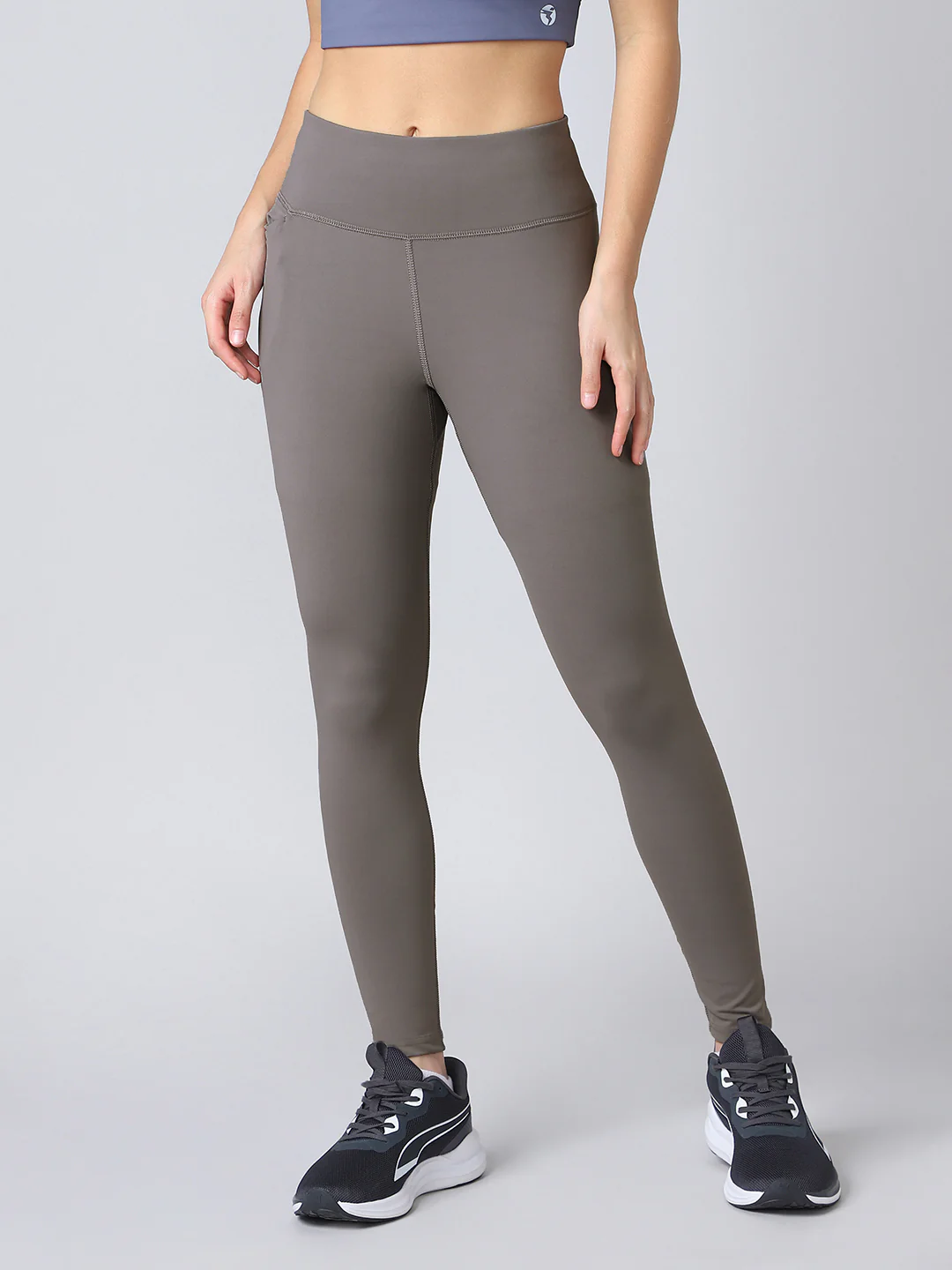 Women Solid Slim Fit Tights with ELASTO PLUS