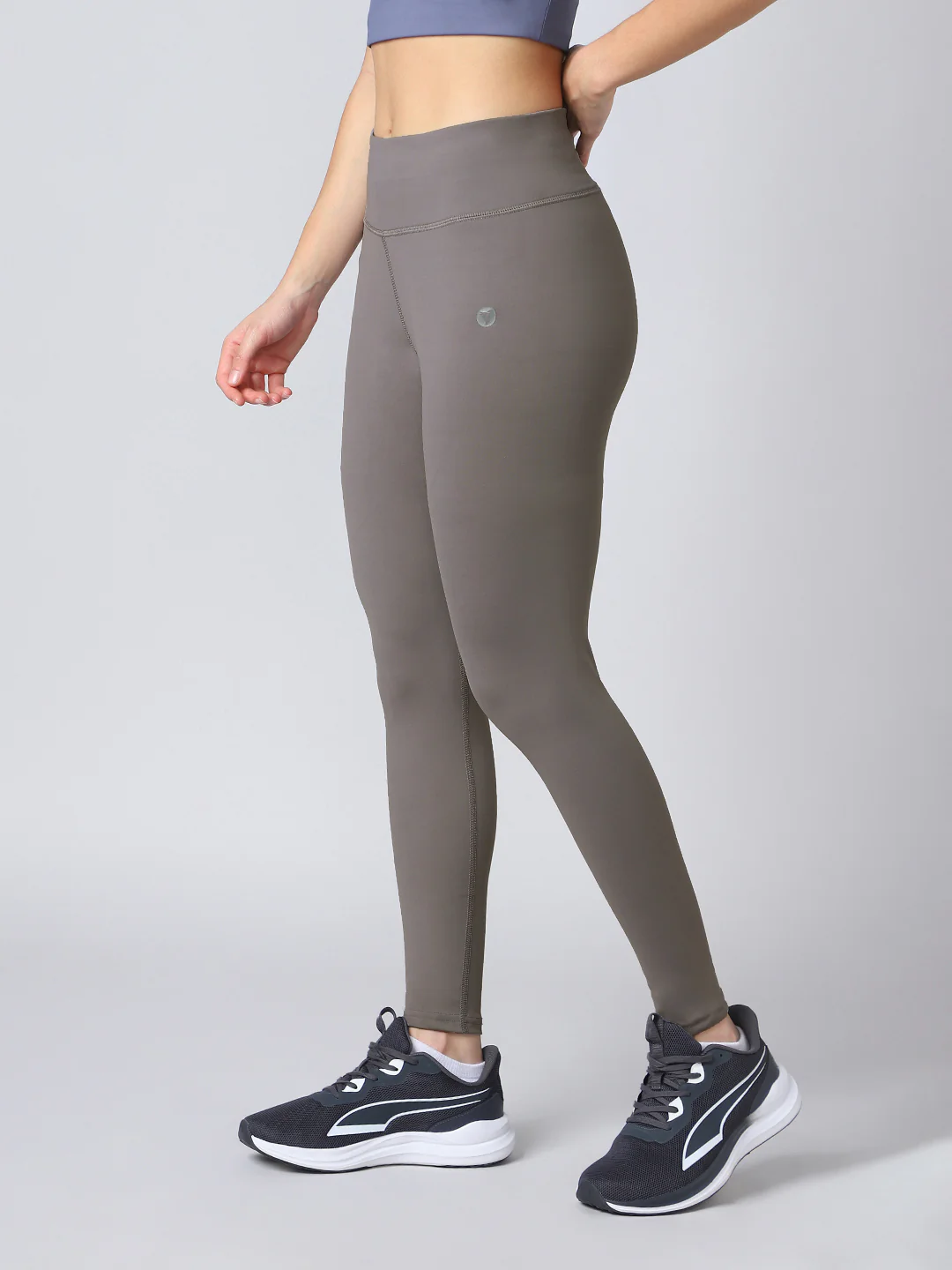 Women Solid Slim Fit Tights with ELASTO PLUS - Image 3