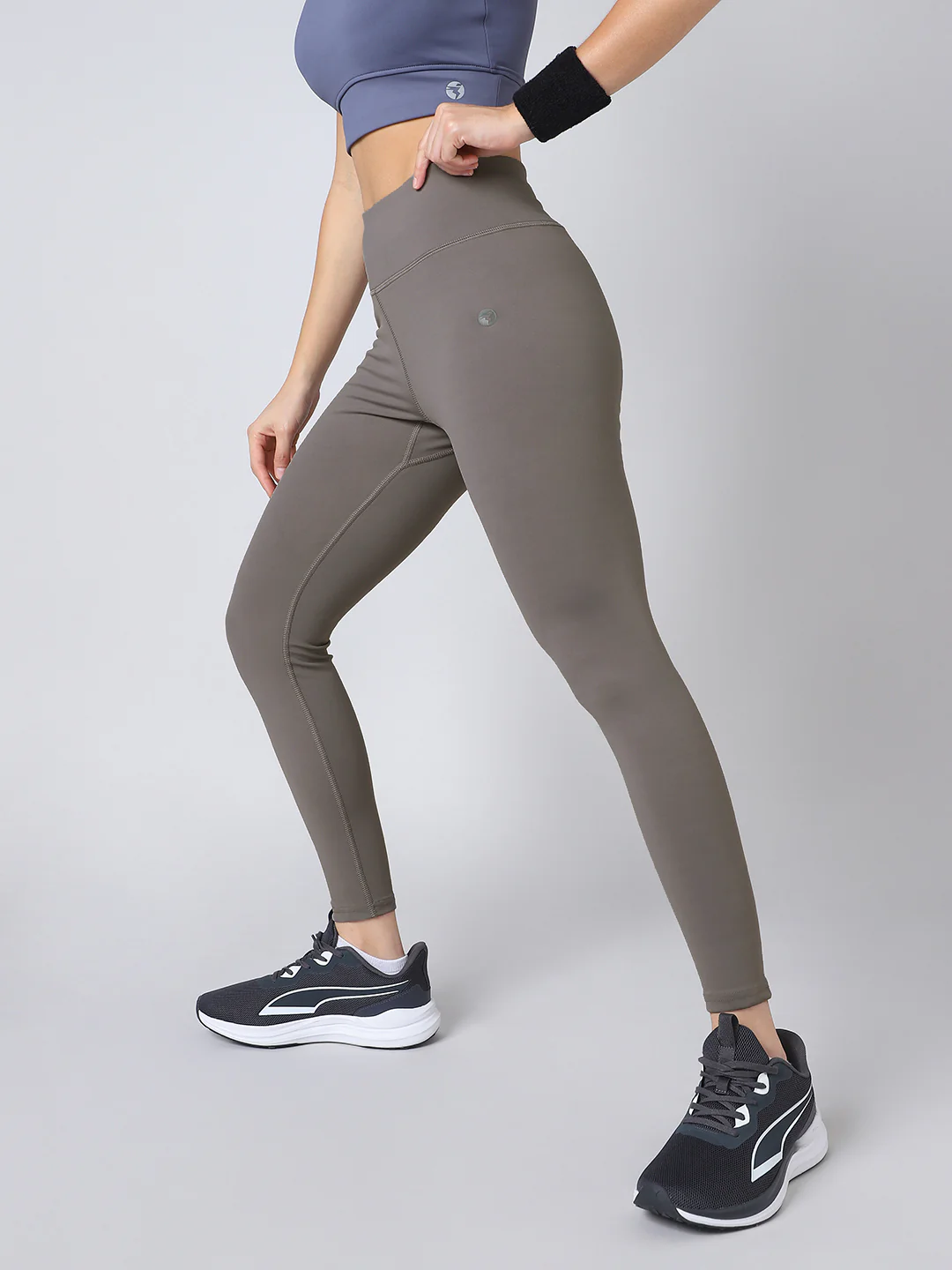 Women Solid Slim Fit Tights with ELASTO PLUS - Image 4