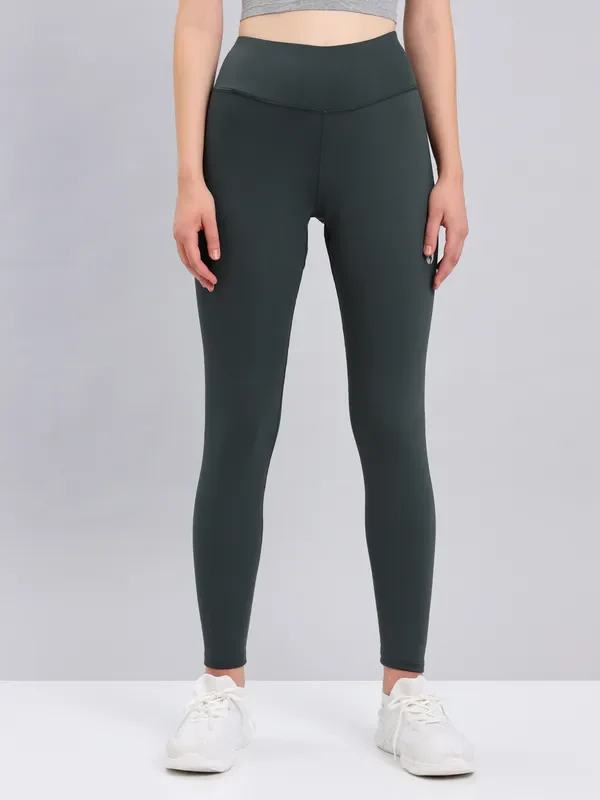 Women Solid Slim Fit Tights with ELASTO PLUS - Image 2