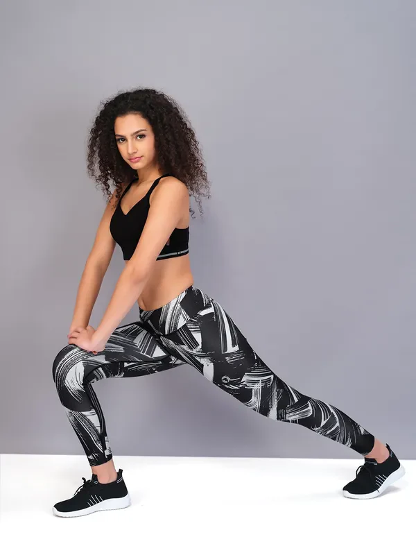 Women Printed Slim Fit Tights with TECHNO COOL - Image 2
