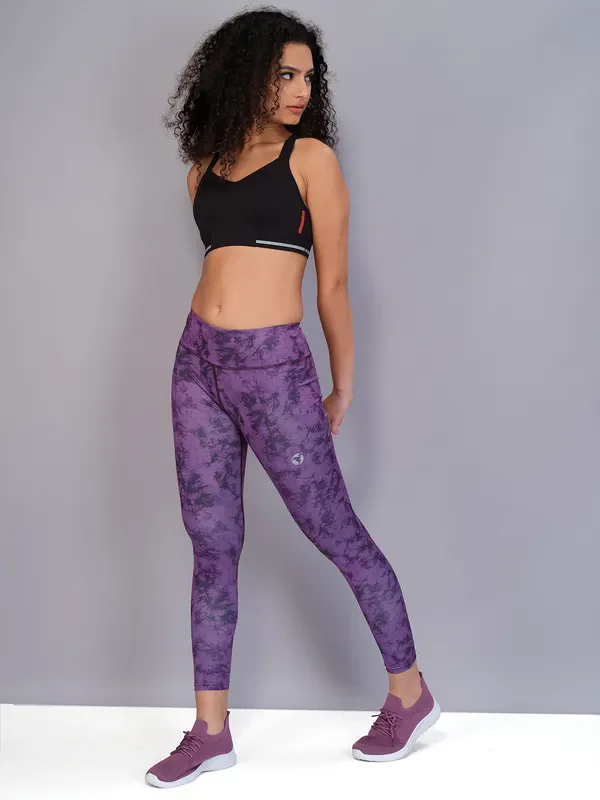 Women Printed Slim Fit Tights with TECHNO COOL - Image 2