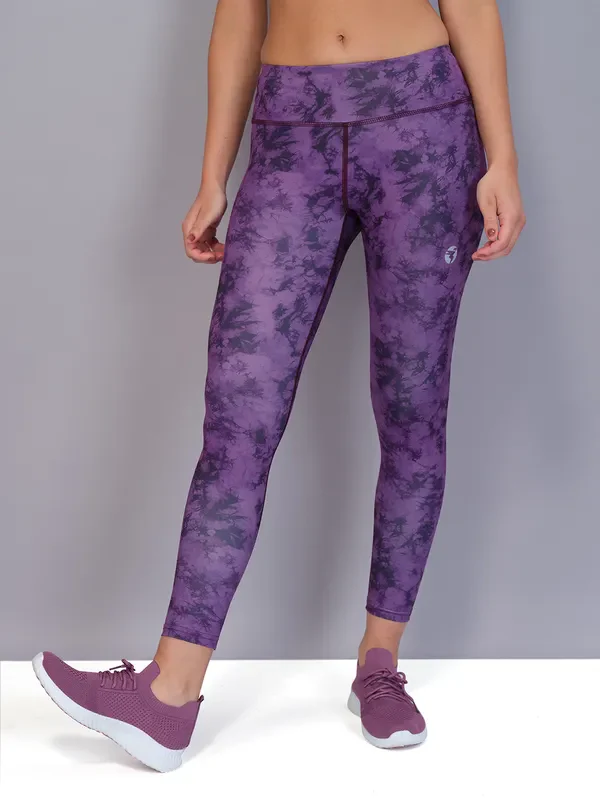 Women Printed Slim Fit Tights with TECHNO COOL - Image 3