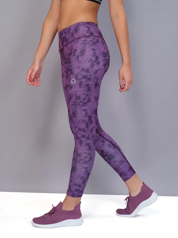 Women Printed Slim Fit Tights with TECHNO COOL - Image 4