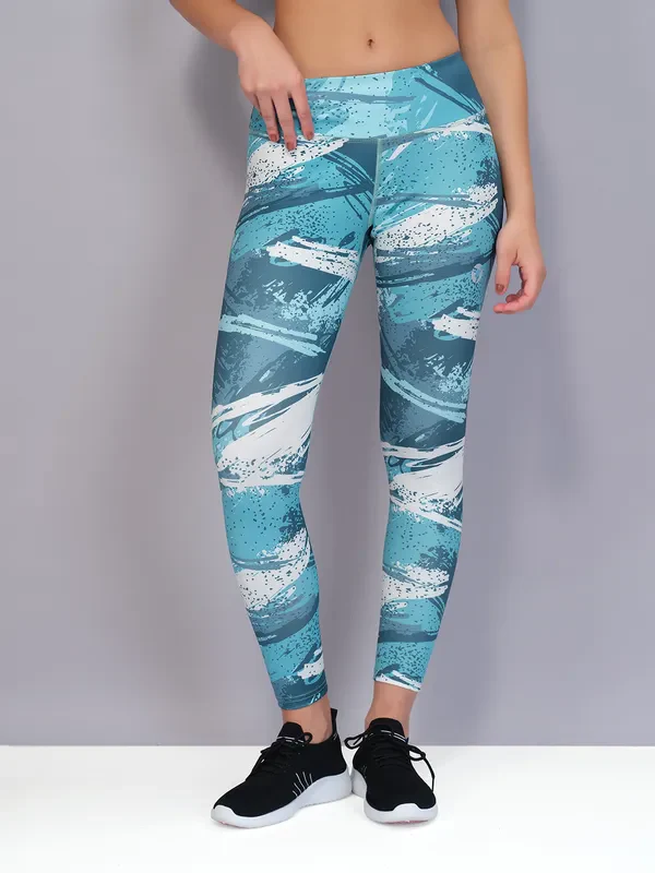 Women Printed Slim Fit Tights with TECHNO COOL - Image 2