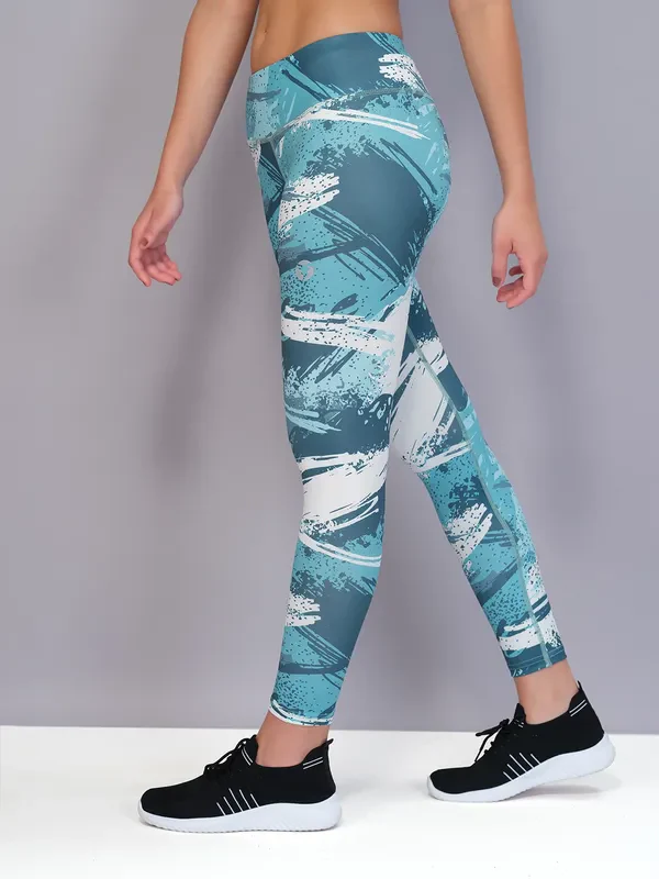 Women Printed Slim Fit Tights with TECHNO COOL - Image 6