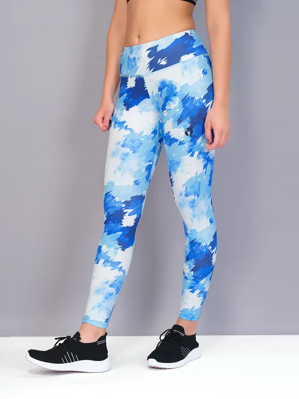 Women Printed Slim Fit Tights with TECHNO COOL - Image 3