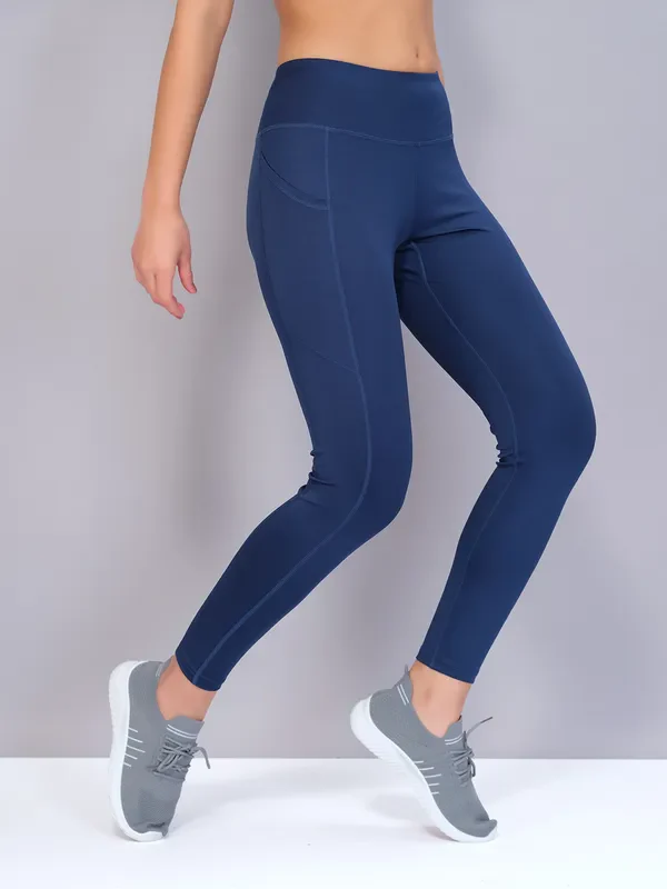 Women Solid Slim Fit Tights with ELASTO PLUS