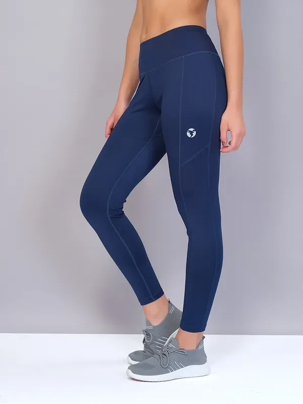 Women Solid Slim Fit Tights with ELASTO PLUS - Image 3