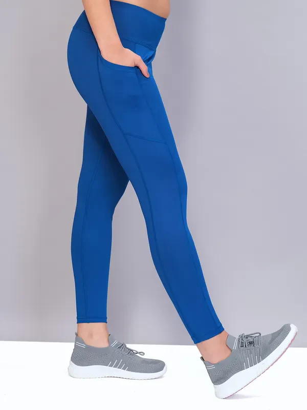 Women Solid Slim Fit Tights with ELASTO PLUS - Image 3