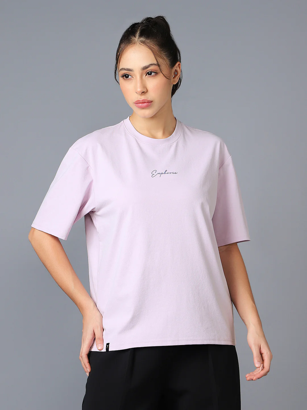 Women Back Printed Regular Fit Round Neck T-shirt with COTFLEX - Image 2