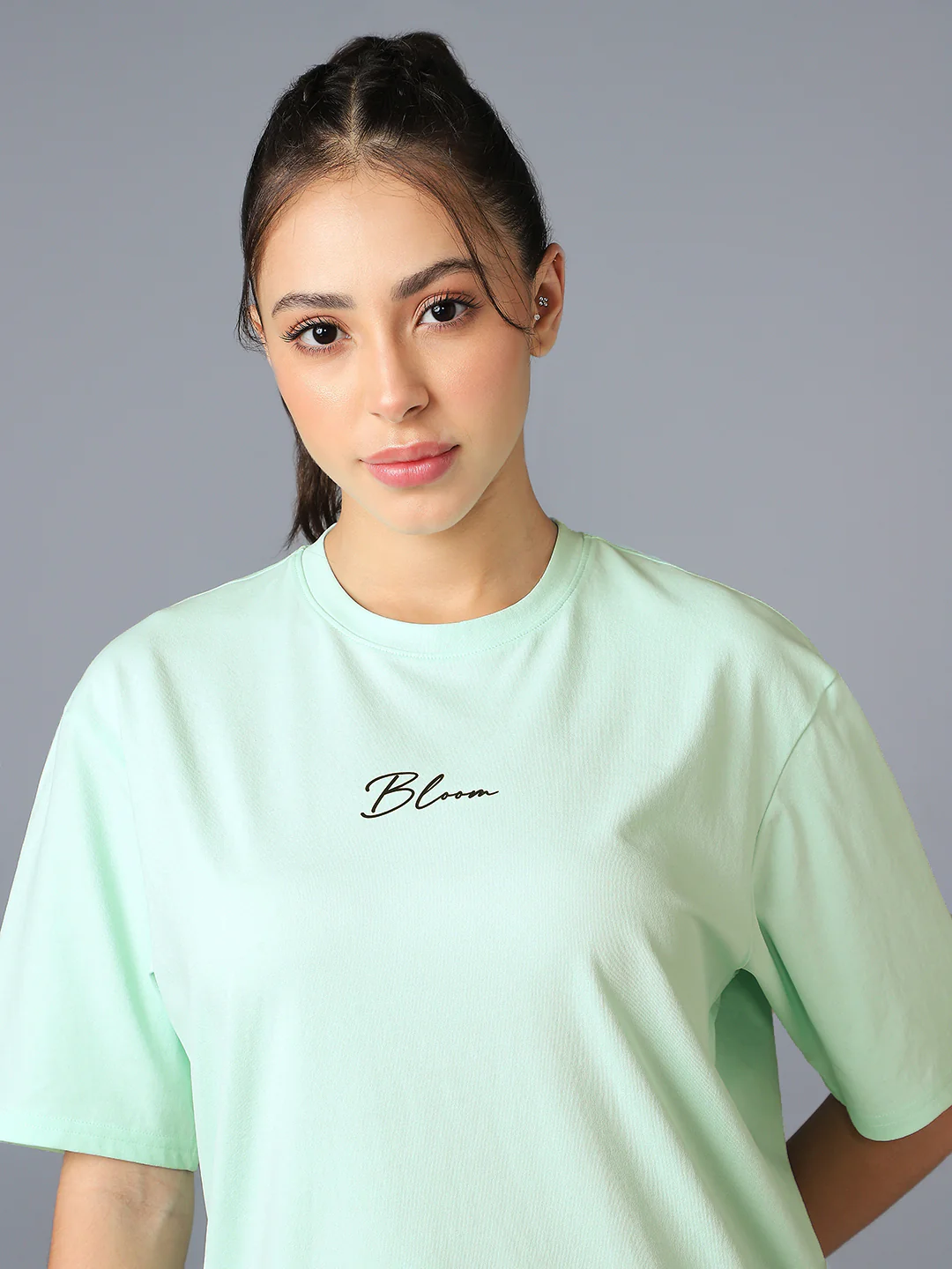 Women Back Printed Regular Fit Round Neck T-shirt with COTFLEX - Image 7