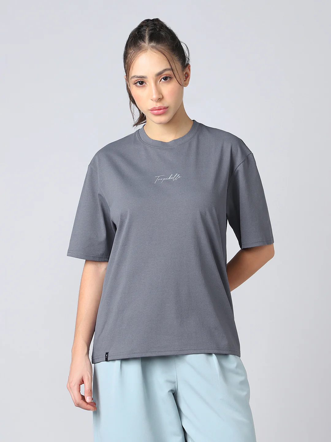 Women Back Printed Regular Fit Round Neck T-shirt with COTFLEX - Image 2
