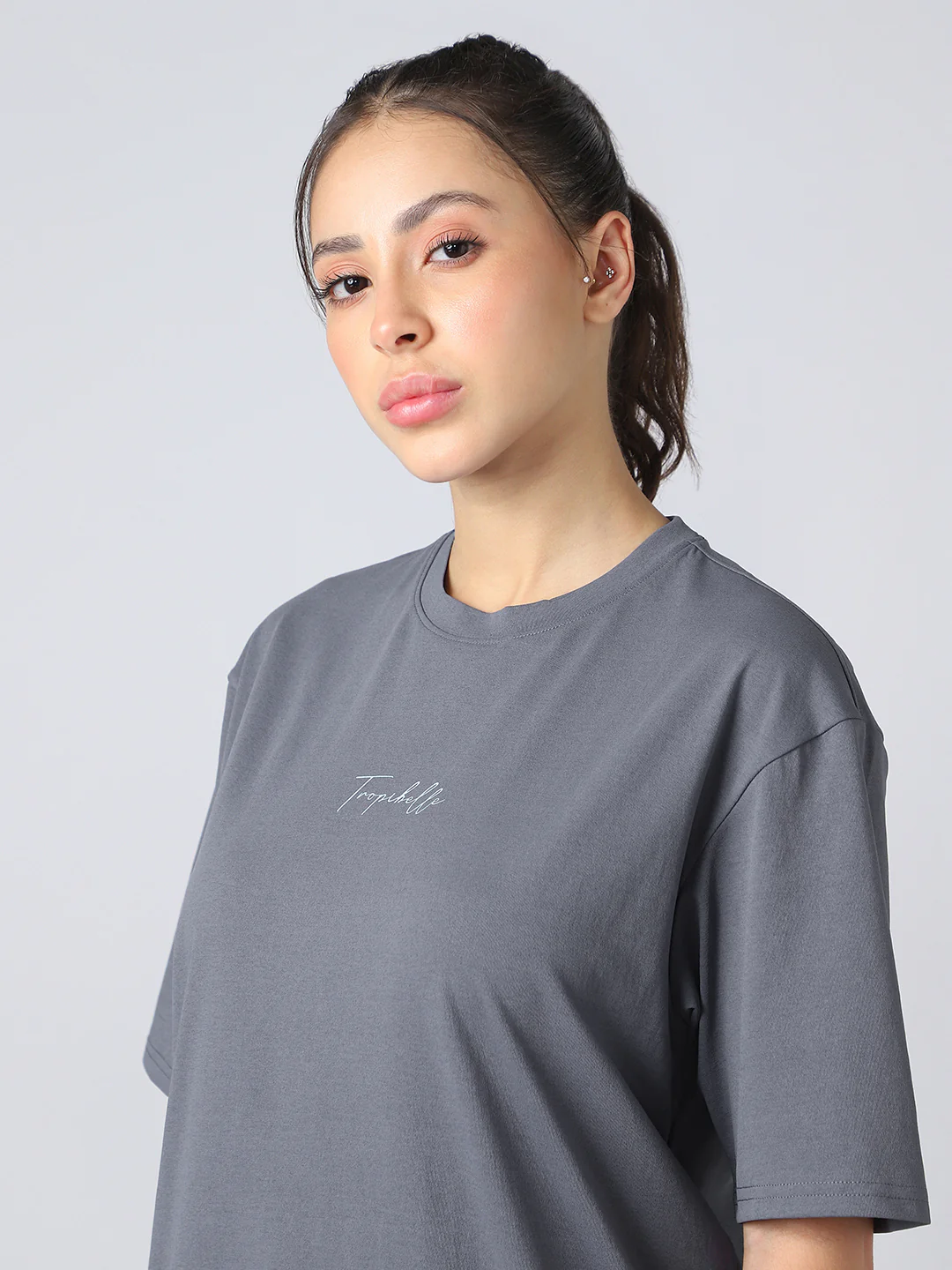 Women Back Printed Regular Fit Round Neck T-shirt with COTFLEX - Image 7