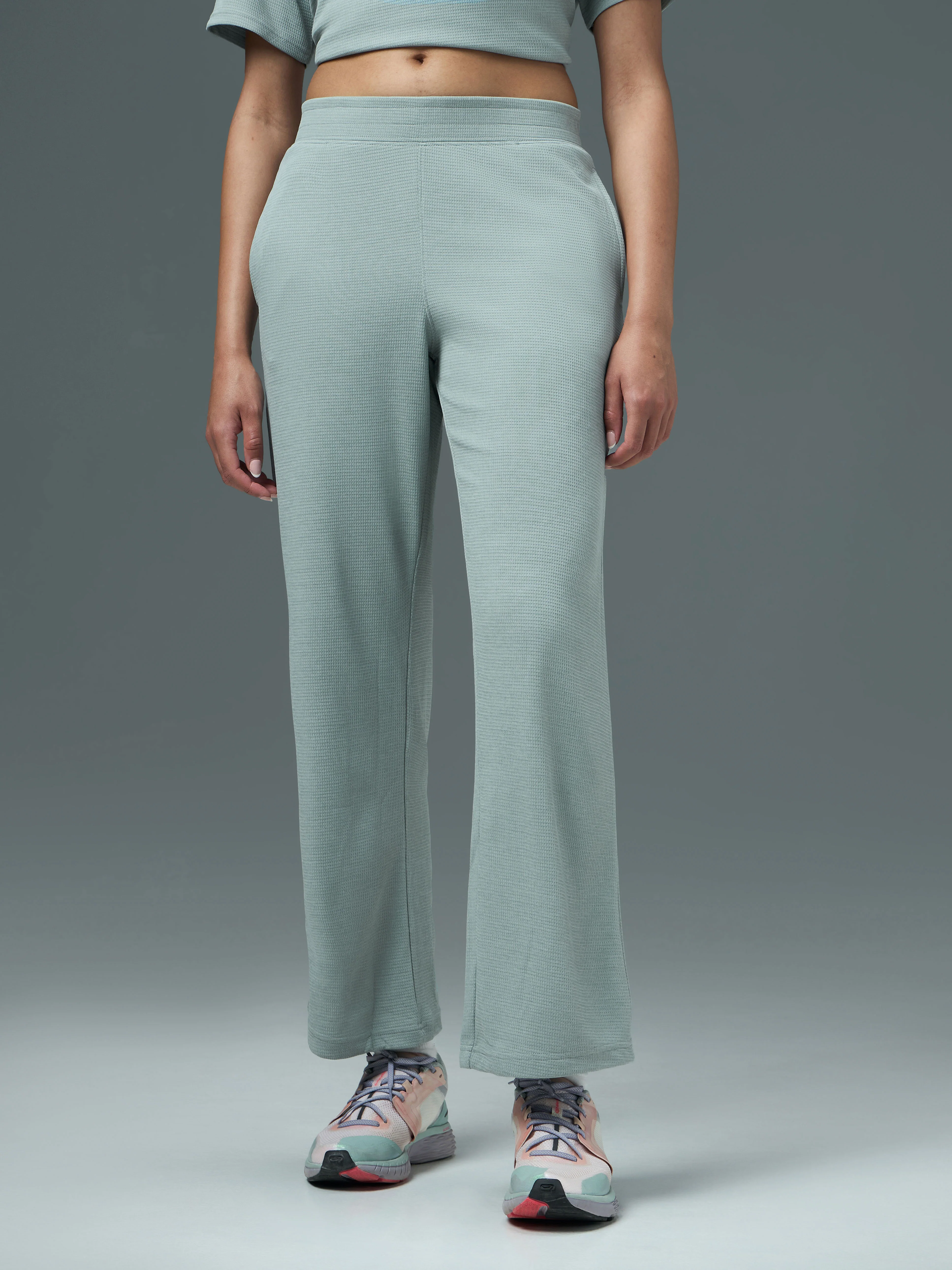 Women Cubic Melange Relaxed Fit Co-ord Set with DOUBLE COOL - Image 3