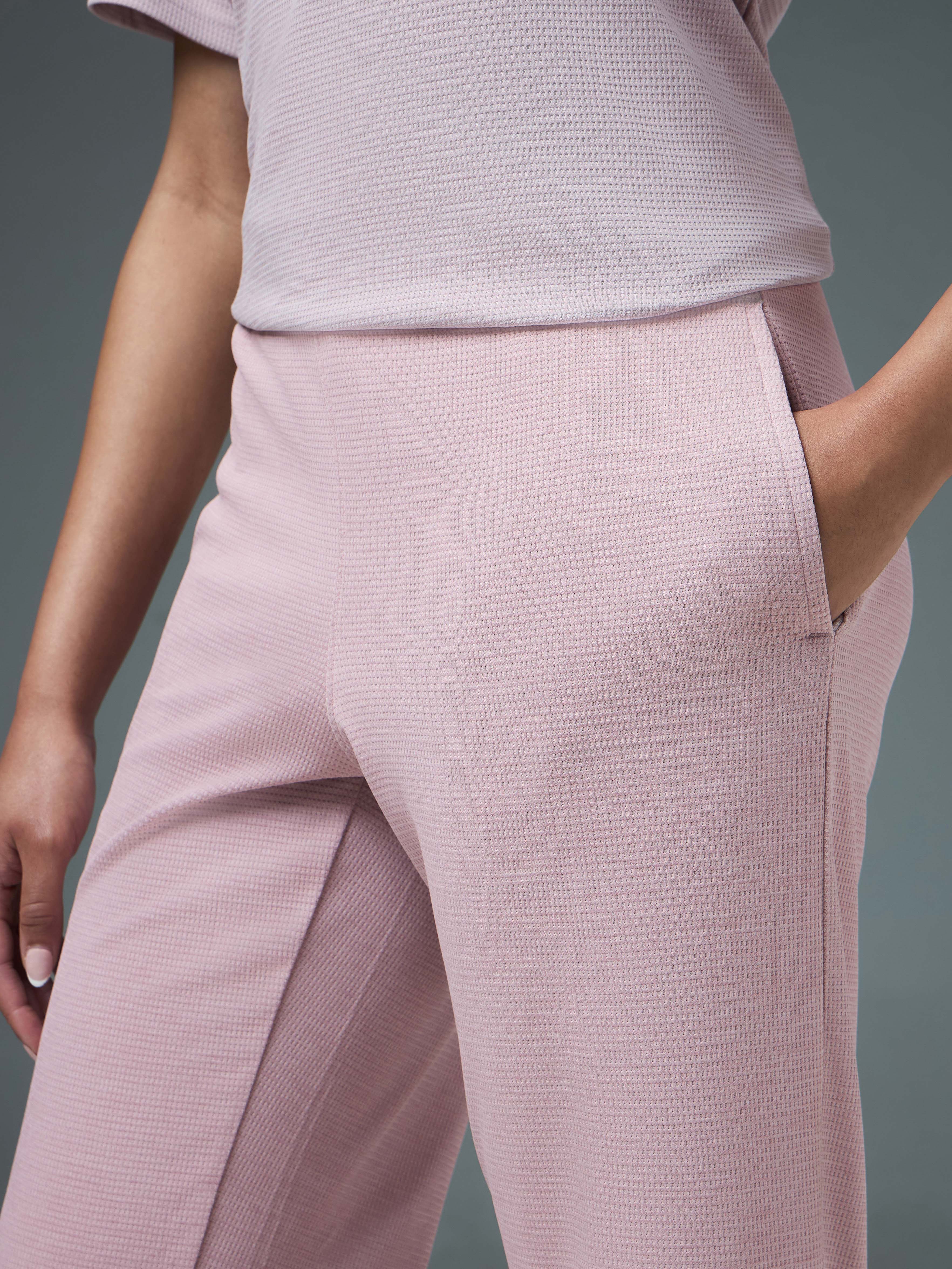 Women Cubic Melange Relaxed Fit Trackpants with DOUBLE COOL - Image 6