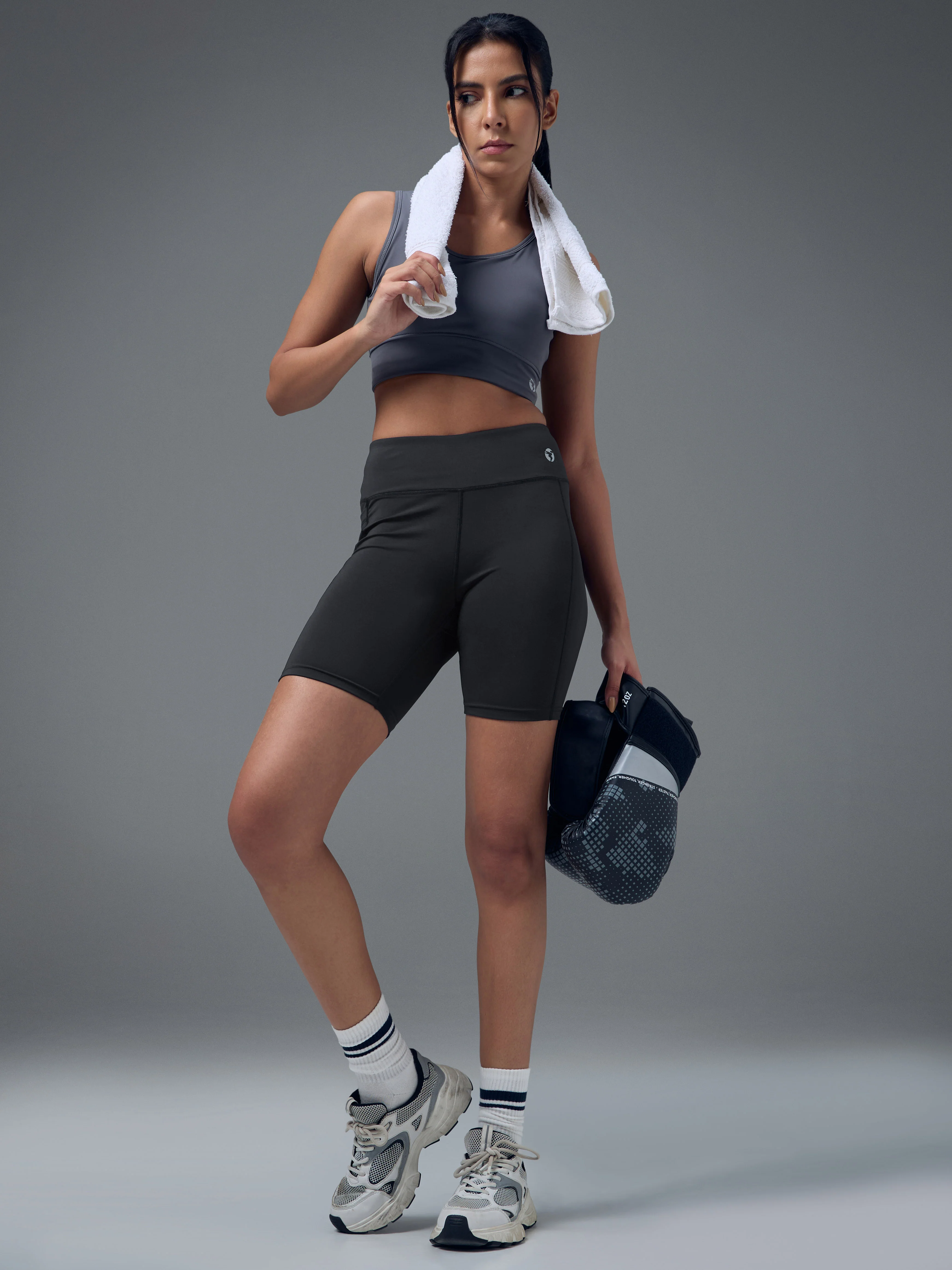 Women Gym Shorts & Cycling Tights High Waist, Stretchable, Moisture-Wicking Activewear Bottoms - Image 5