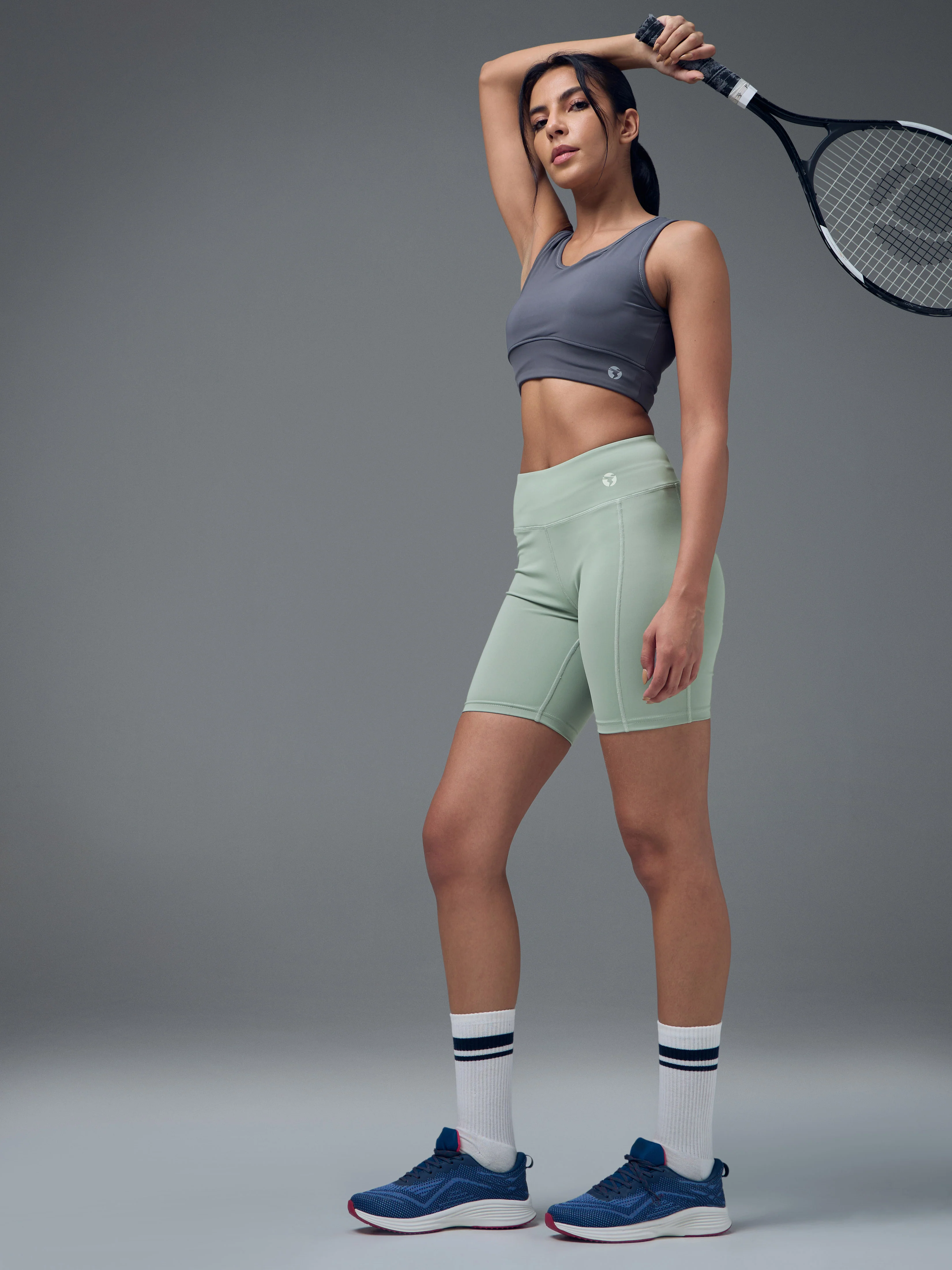 Women Gym Shorts & Cycling Tights High Waist, Stretchable, Moisture-Wicking Activewear Bottoms - Image 5