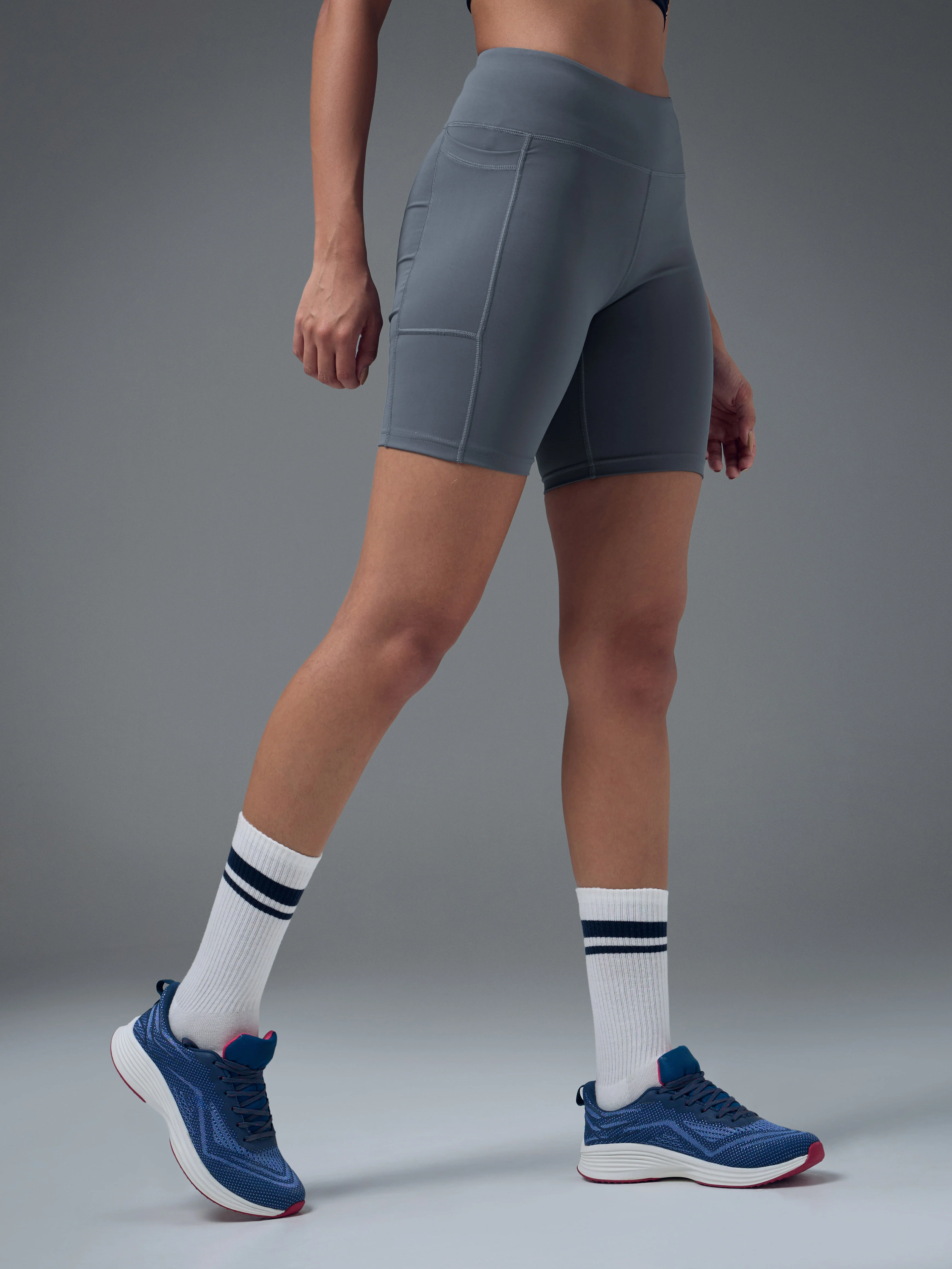 Women Gym Shorts & Cycling Tights High Waist, Stretchable, Moisture-Wicking Activewear Bottoms - Image 4