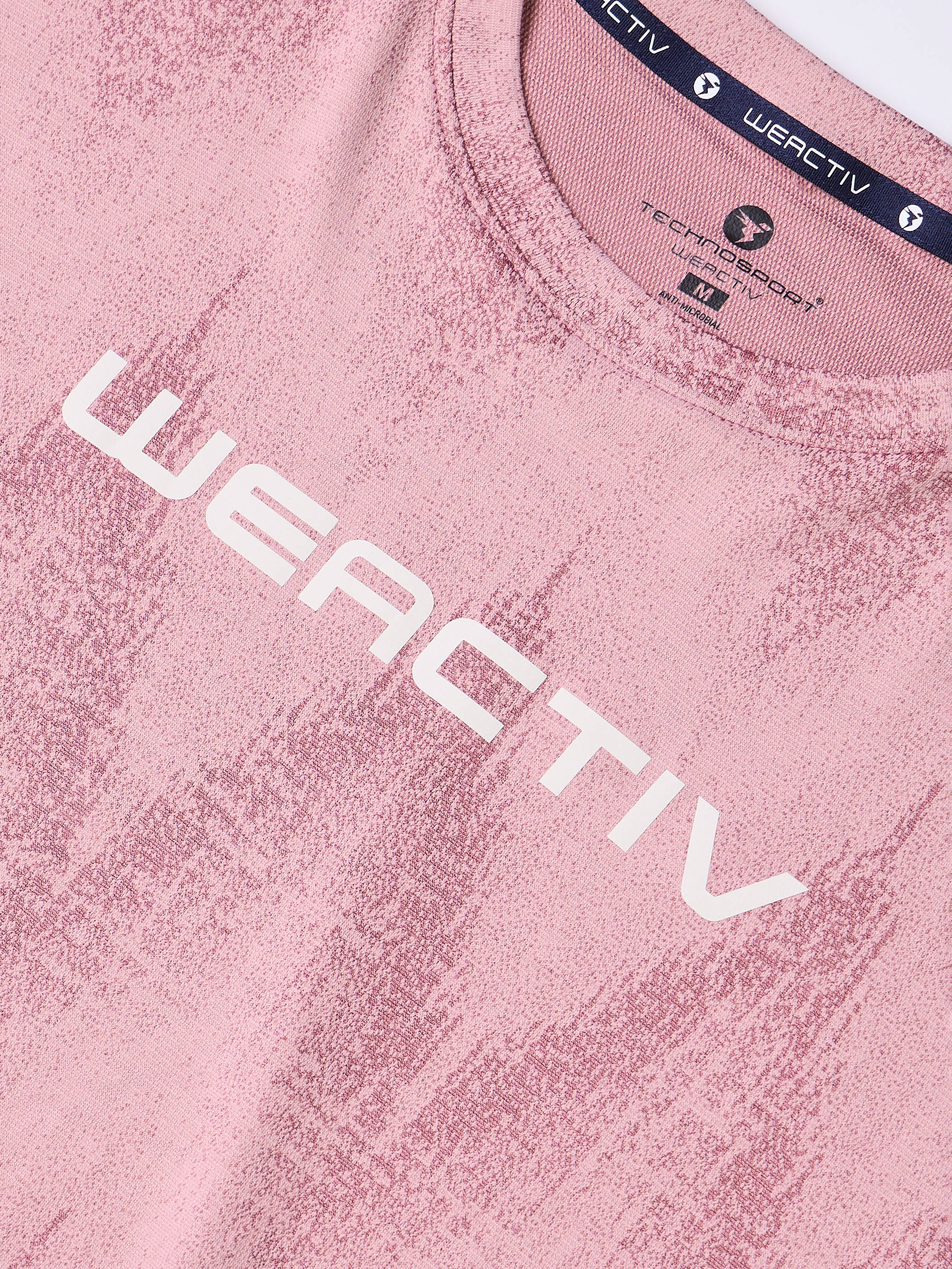 Women Jacquard Boxy Fit Round Neck T-shirt with DOUBLE COOL - Image 8