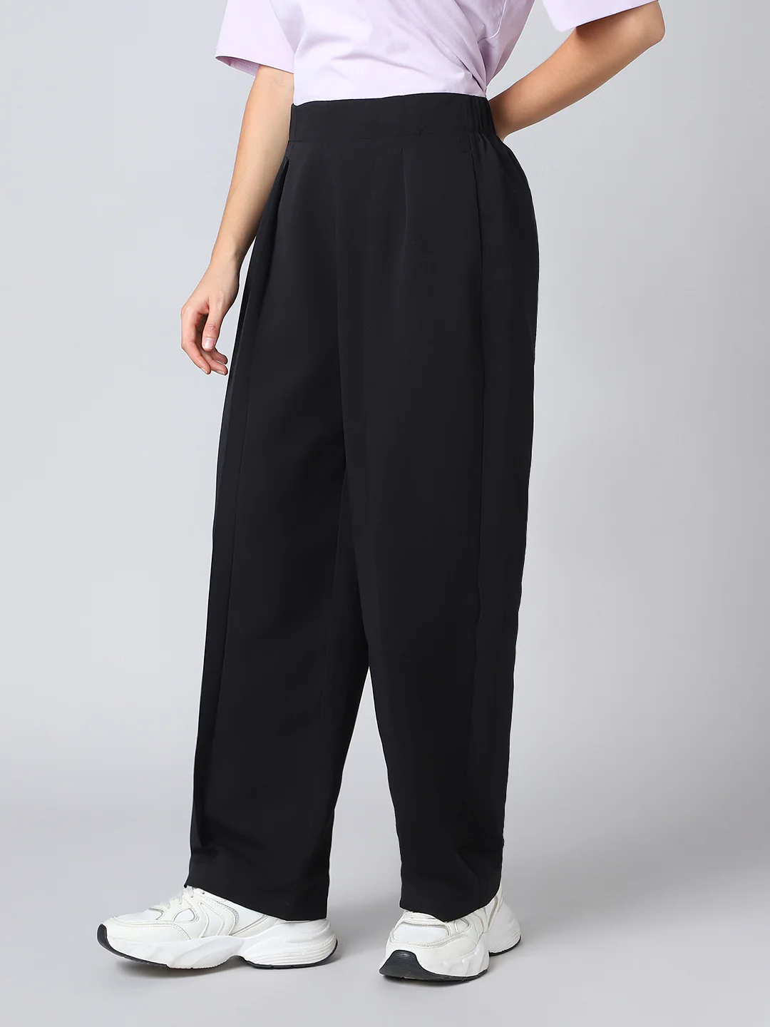 Women Korean Style Baggy Pants Wide Leg Trousers with TECHNOLITE - Image 3