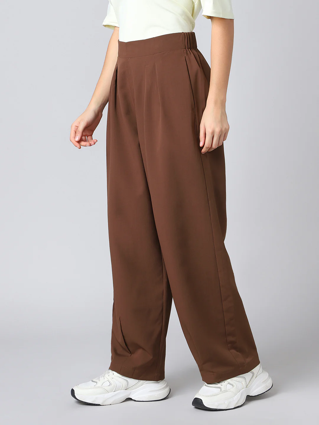 Women Korean Style Baggy Pants Wide Leg Trousers with TECHNOLITE - Image 4