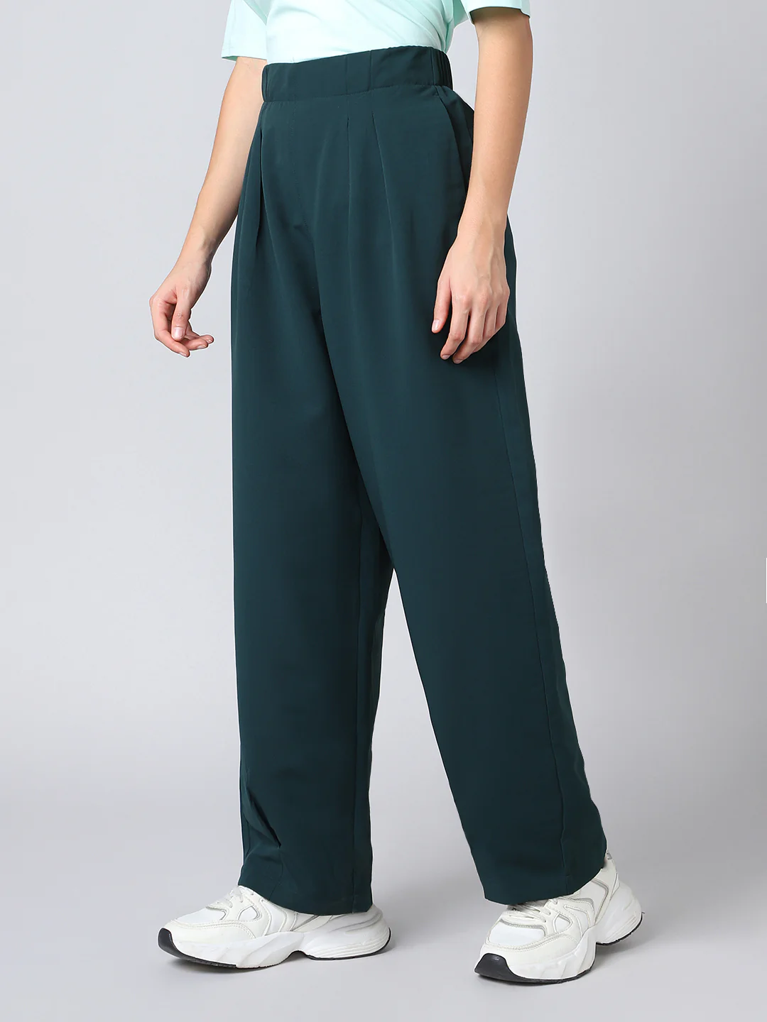 Women Korean Style Baggy Pants Wide Leg Trousers with TECHNOLITE - Image 4