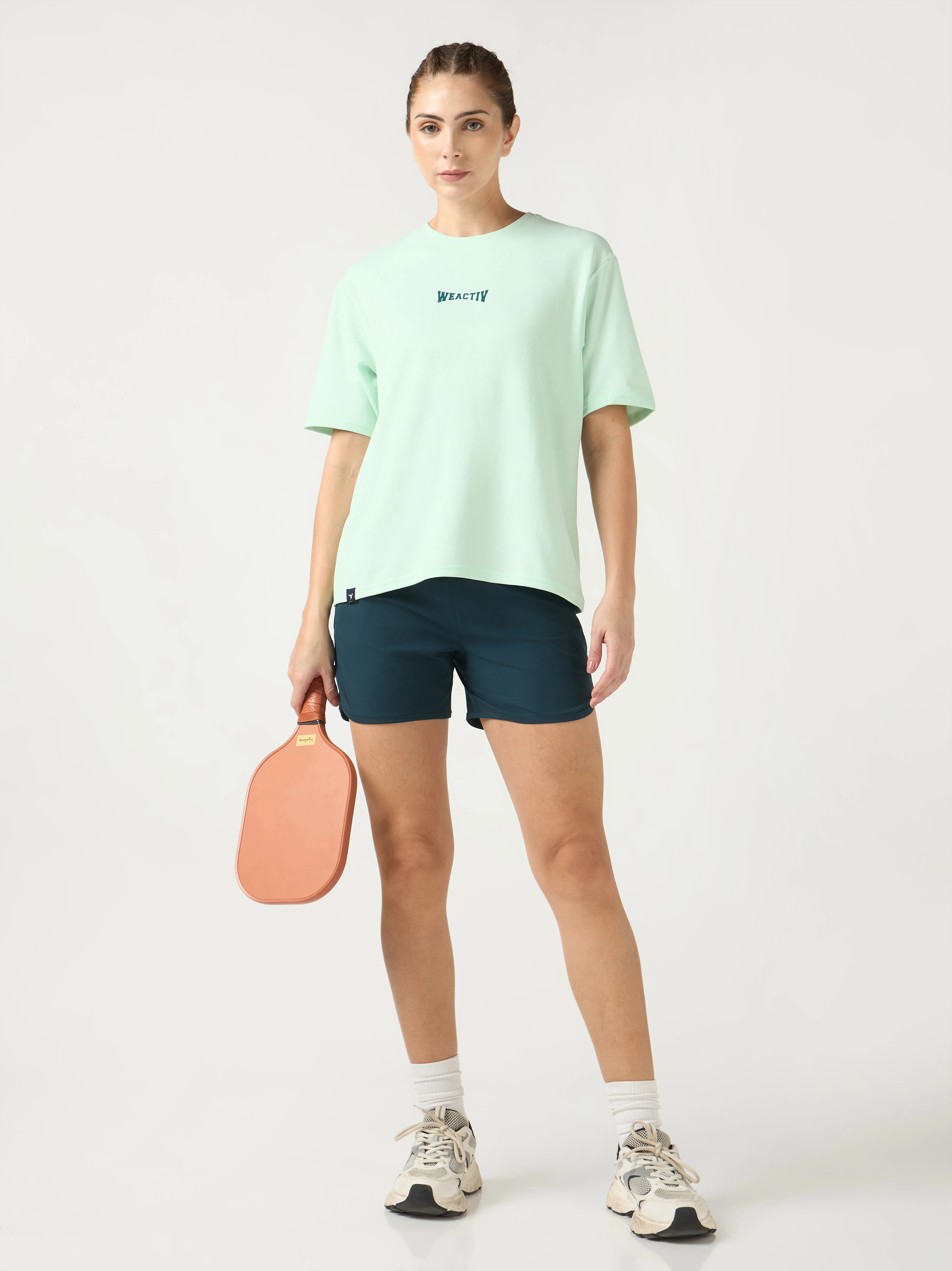 Women Oversized Back Print T-Shirt with Elastoplus - Image 6