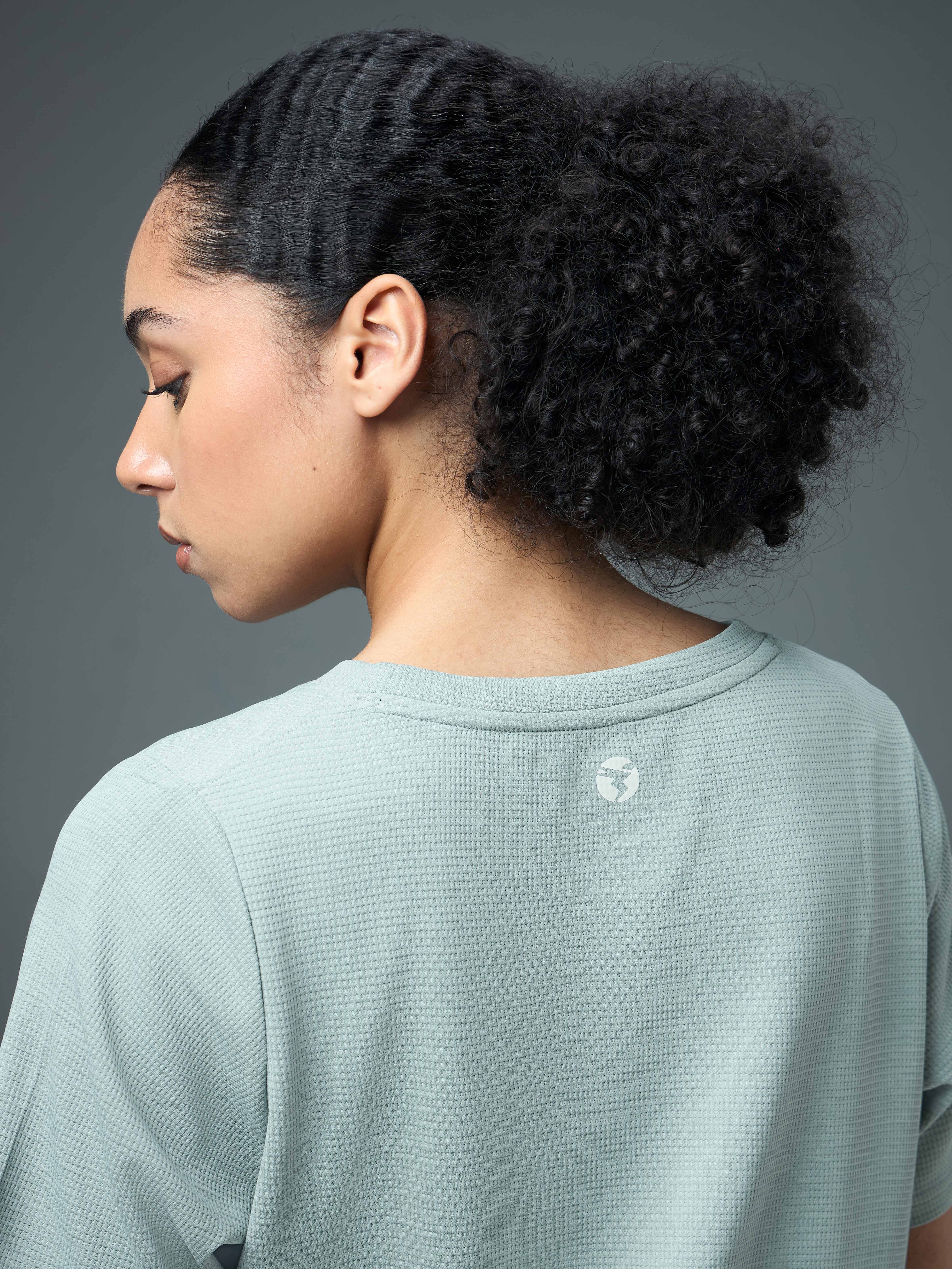 Women Pack of 2 Relaxed Fit Cubic Melange Round Neck T-shirt with DOUBLE COOL - Image 7