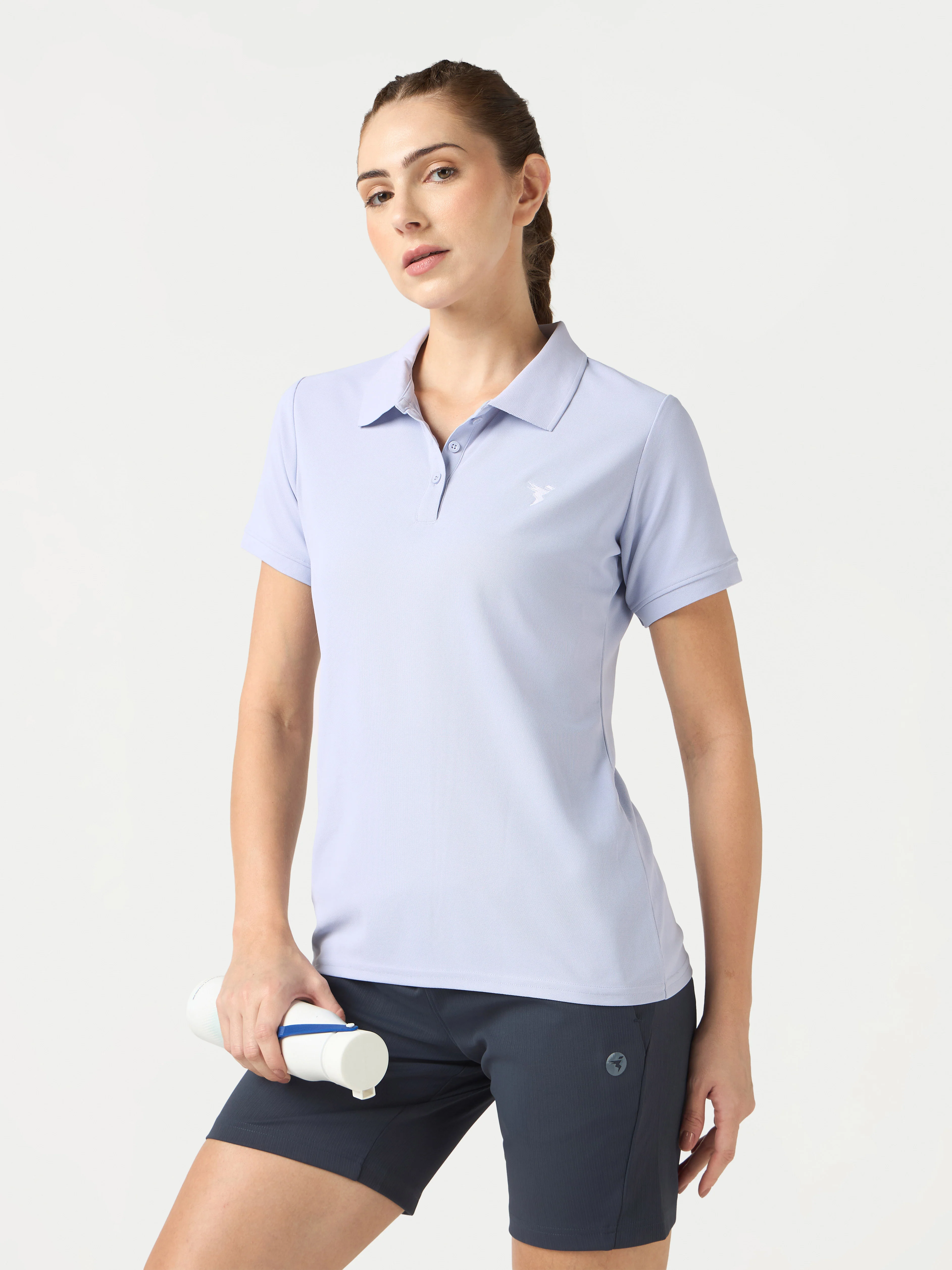 Women Pack of 2 Solid Slim Fit Polo T-shirt with MATPIQ - Image 5