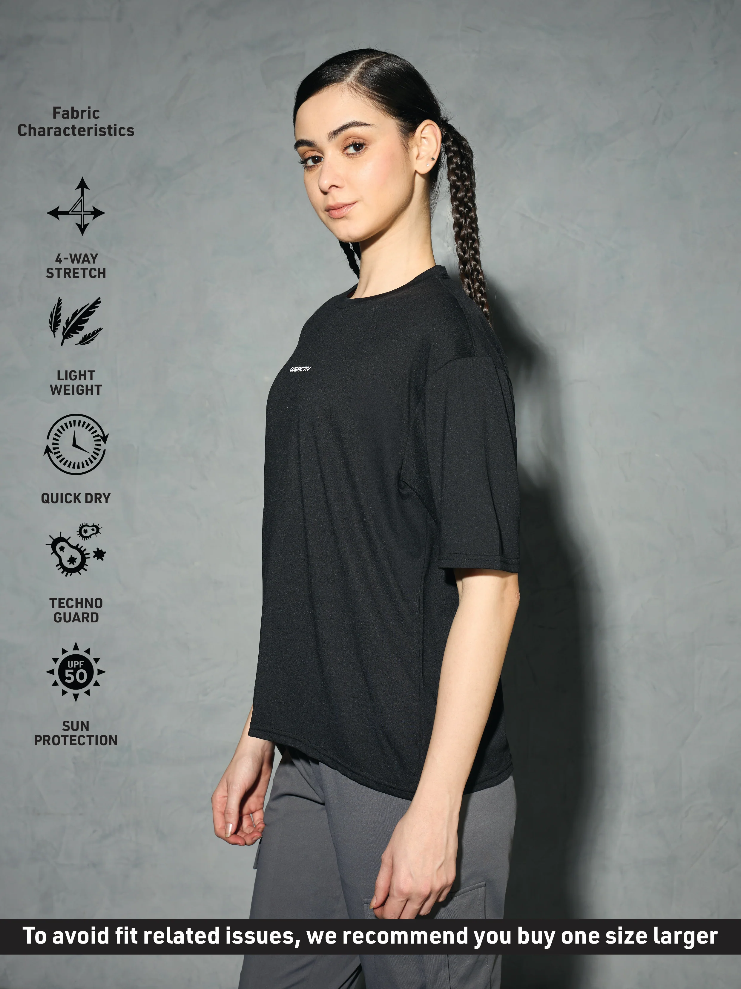 Women Printed Boxy Fit Round Neck T-shirt with COTFLEX - Image 4