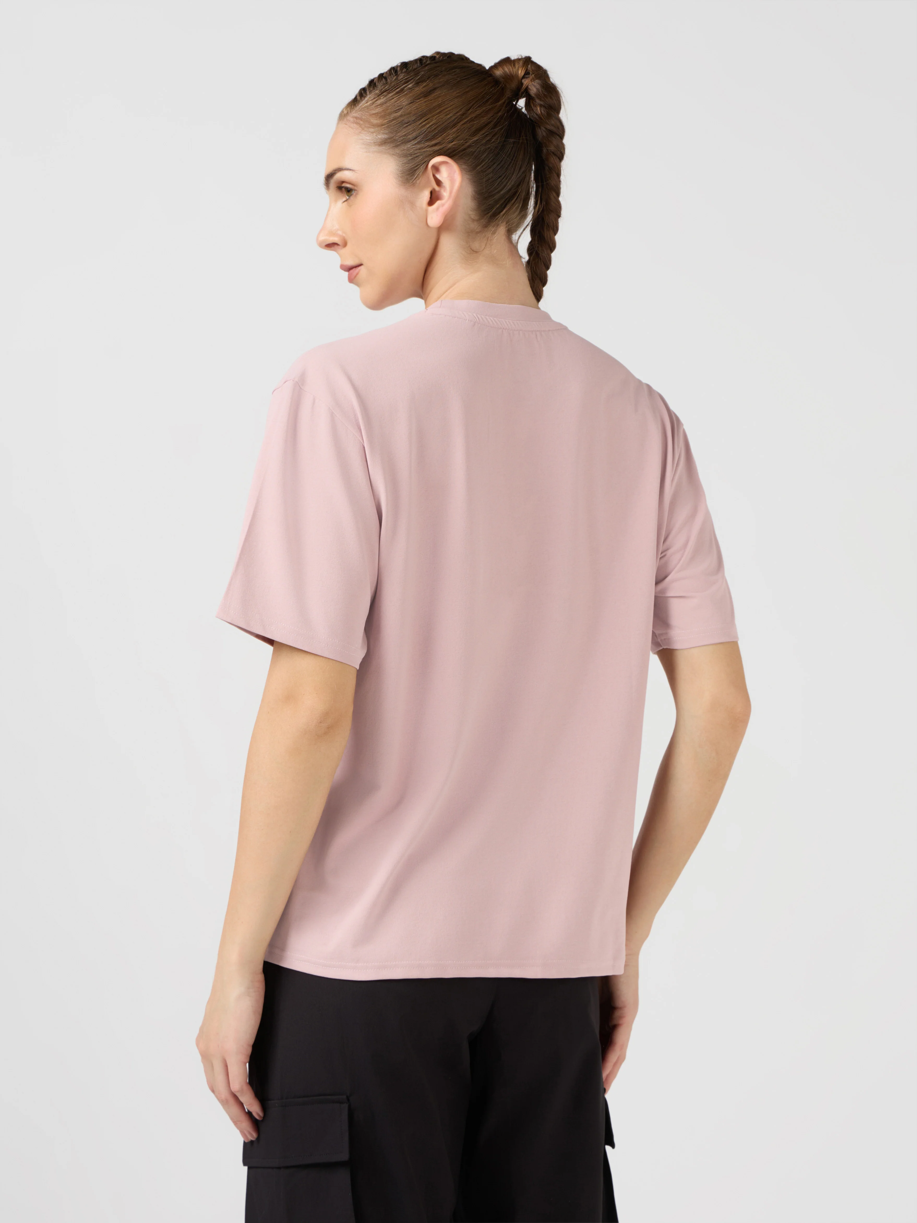 Women Printed Boxy Fit Round Neck T-shirt with COTFLEX - Image 3