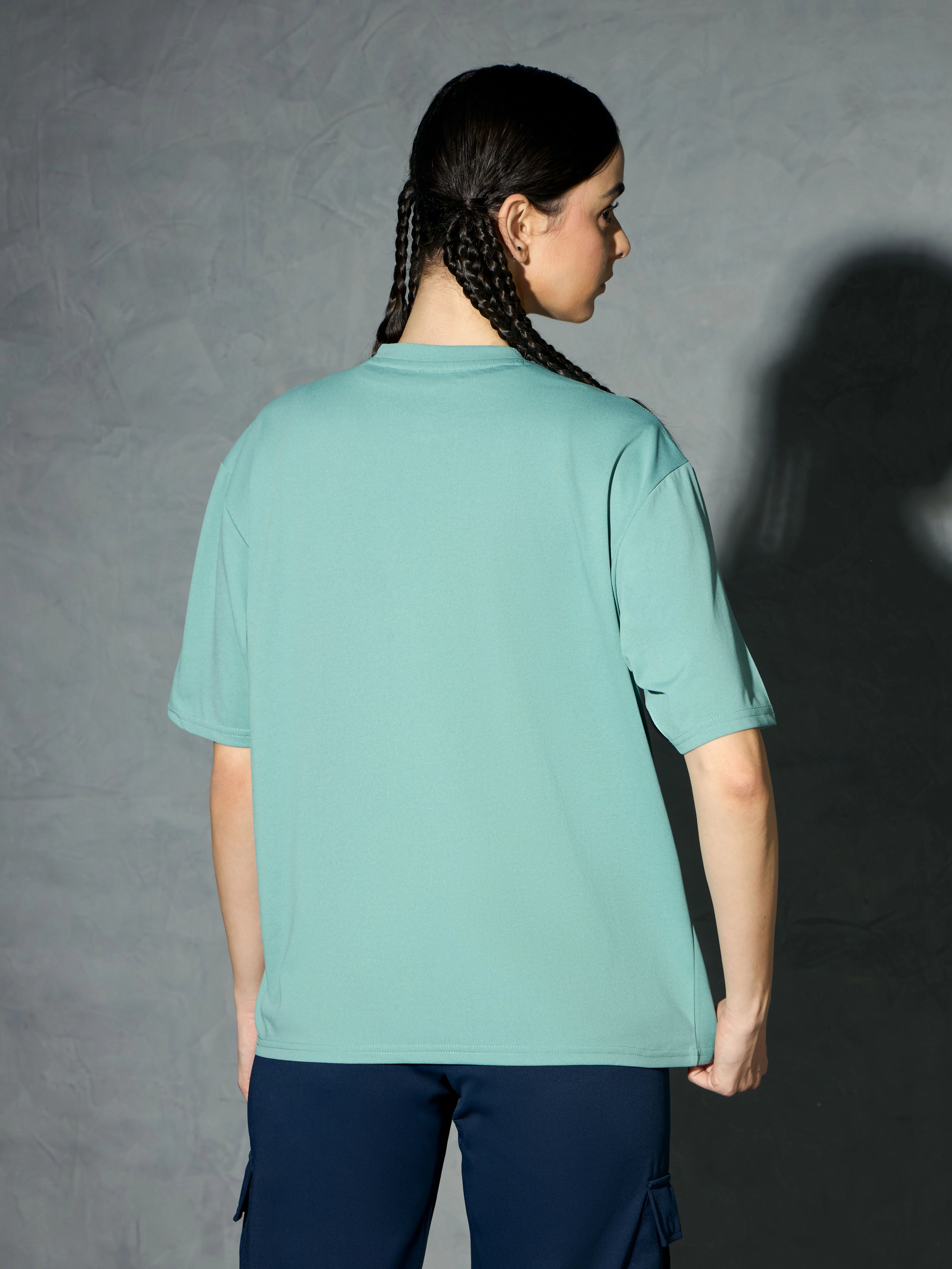 Women Printed Boxy Fit Round Neck T-shirt with COTFLEX - Image 3