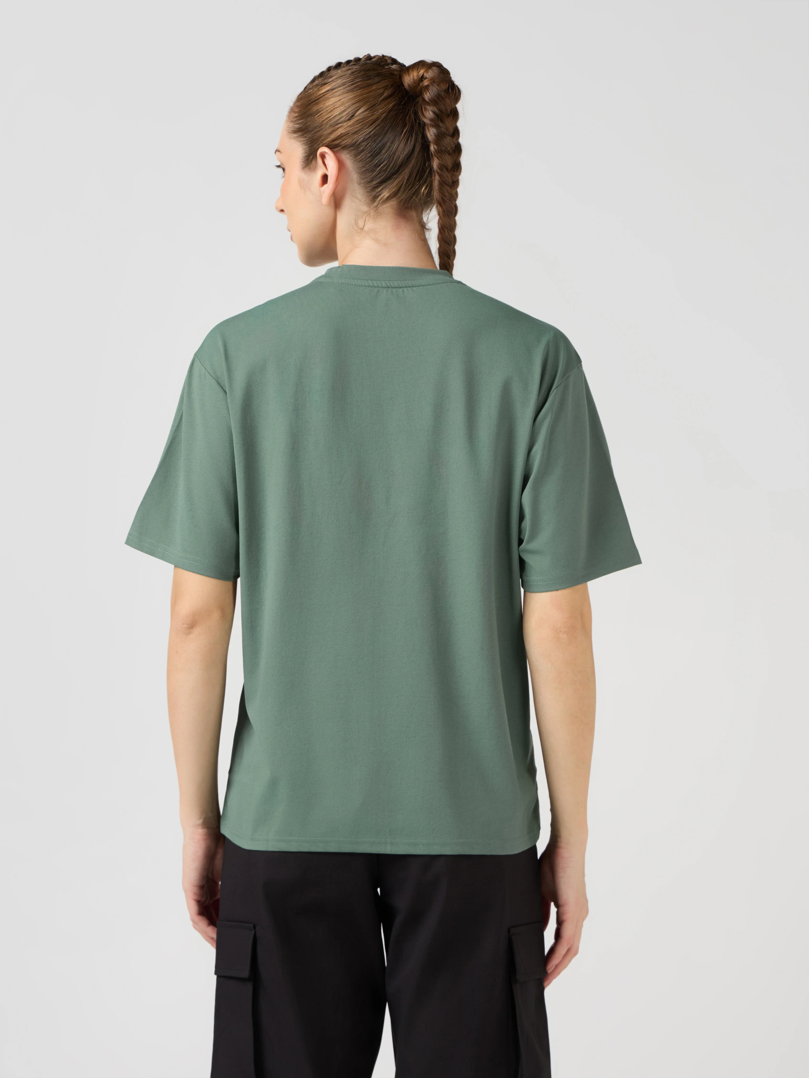 Women Printed Boxy Fit Round Neck T-shirt with COTFLEX - Image 3