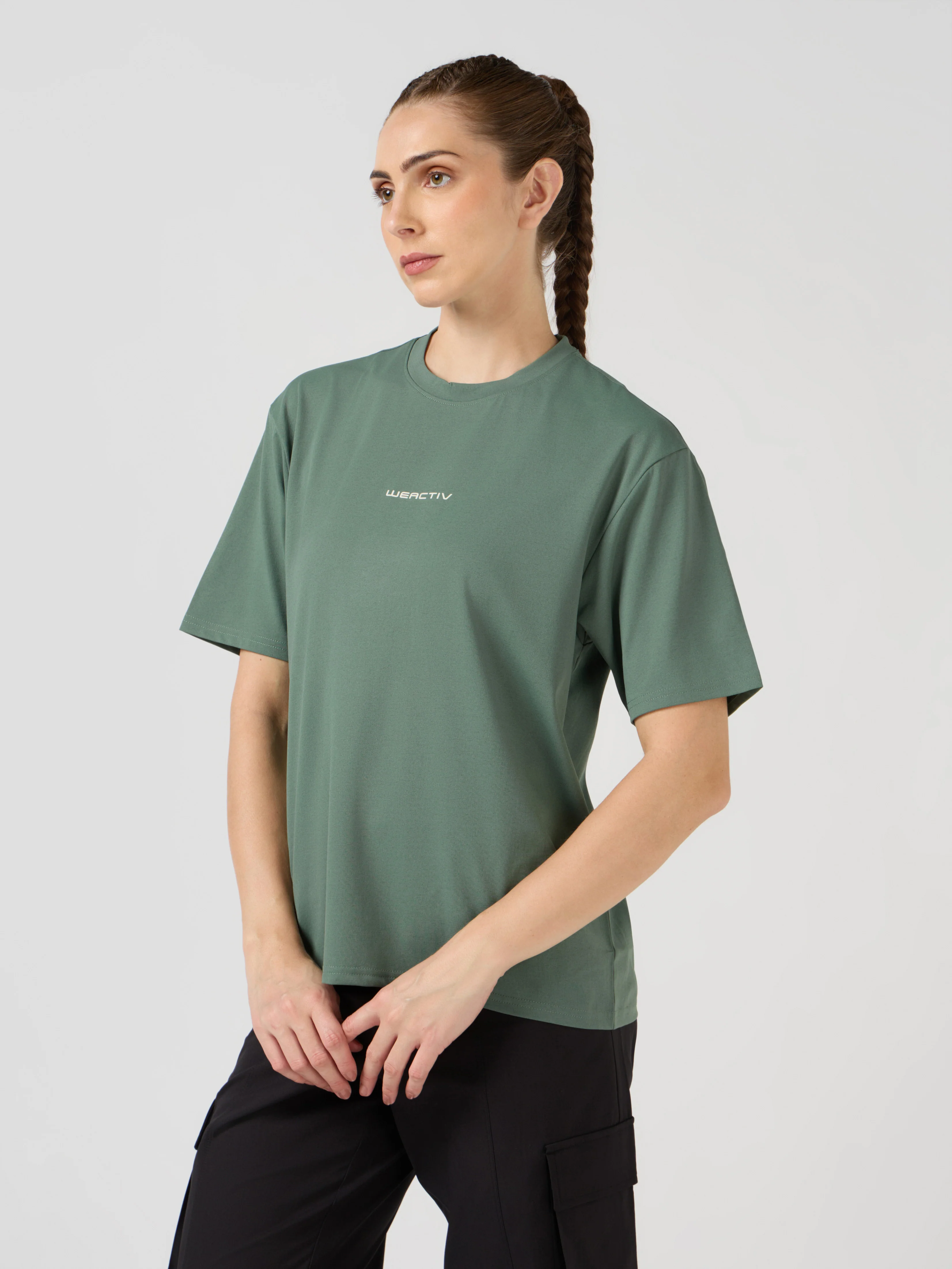 Women Printed Boxy Fit Round Neck T-shirt with COTFLEX - Image 4